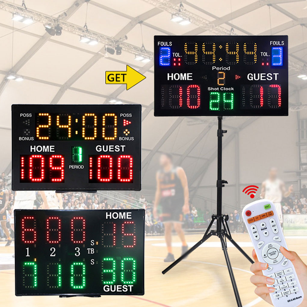 Scoreboard Digital - Dijital Çetele Duvar Asılı Taşınabilir Uzaktan