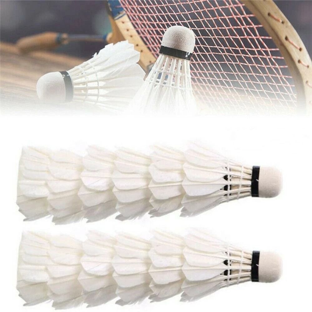 Badminton Bwf - 3/6/12 adet yeni beyaz Badminton raketle