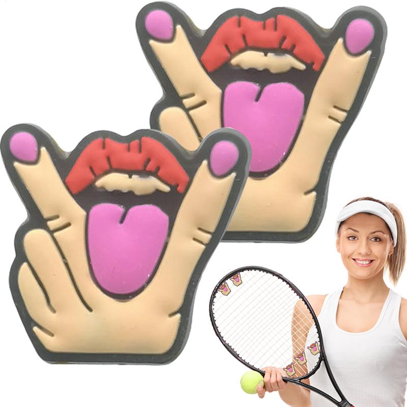 Badminton Anime - 2 adet karikatür tenis raketi amortisör