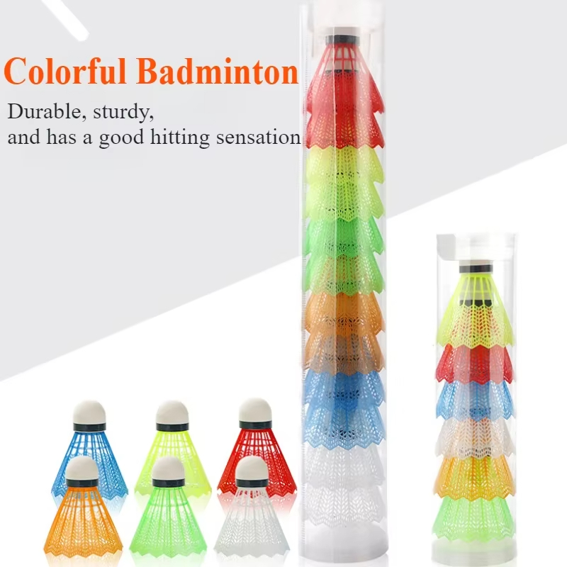 Badminton Bwf - 12 adet renkli plastik Badminton raketleleri