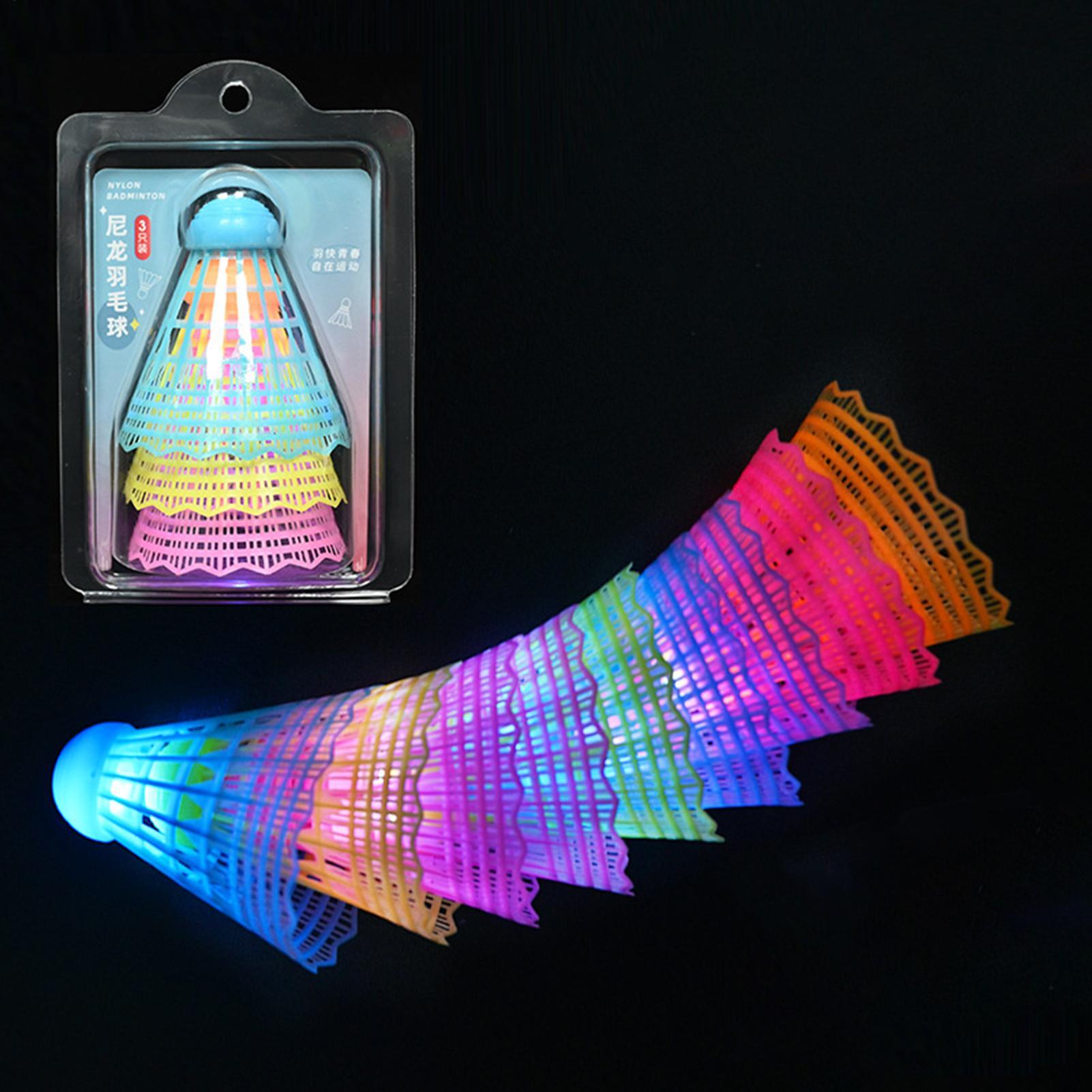 Badminton Bwf - 3 adet LED Badminton Raketleleri Renkli
