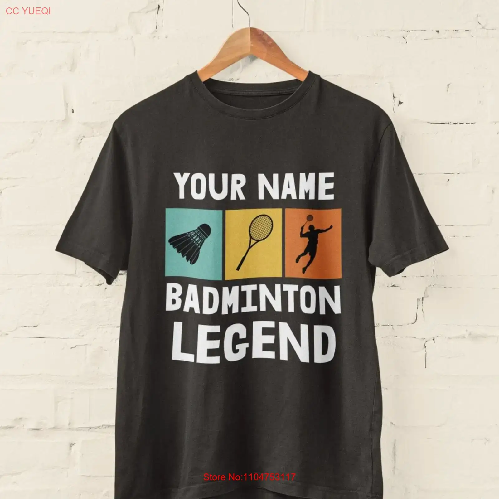 Badminton Legend - Kişiselleştirilmiş Badminton Efsanesi Tişörtü Oyuncular için