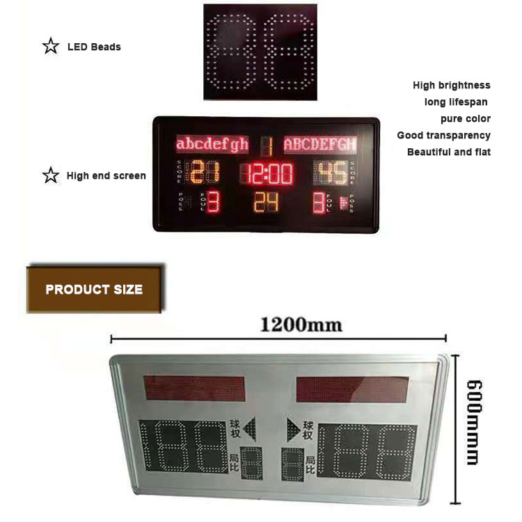 1200×600mm İç Mekan Mini LED Ç - Scoreboard Digital incelemesi ve fiyatı