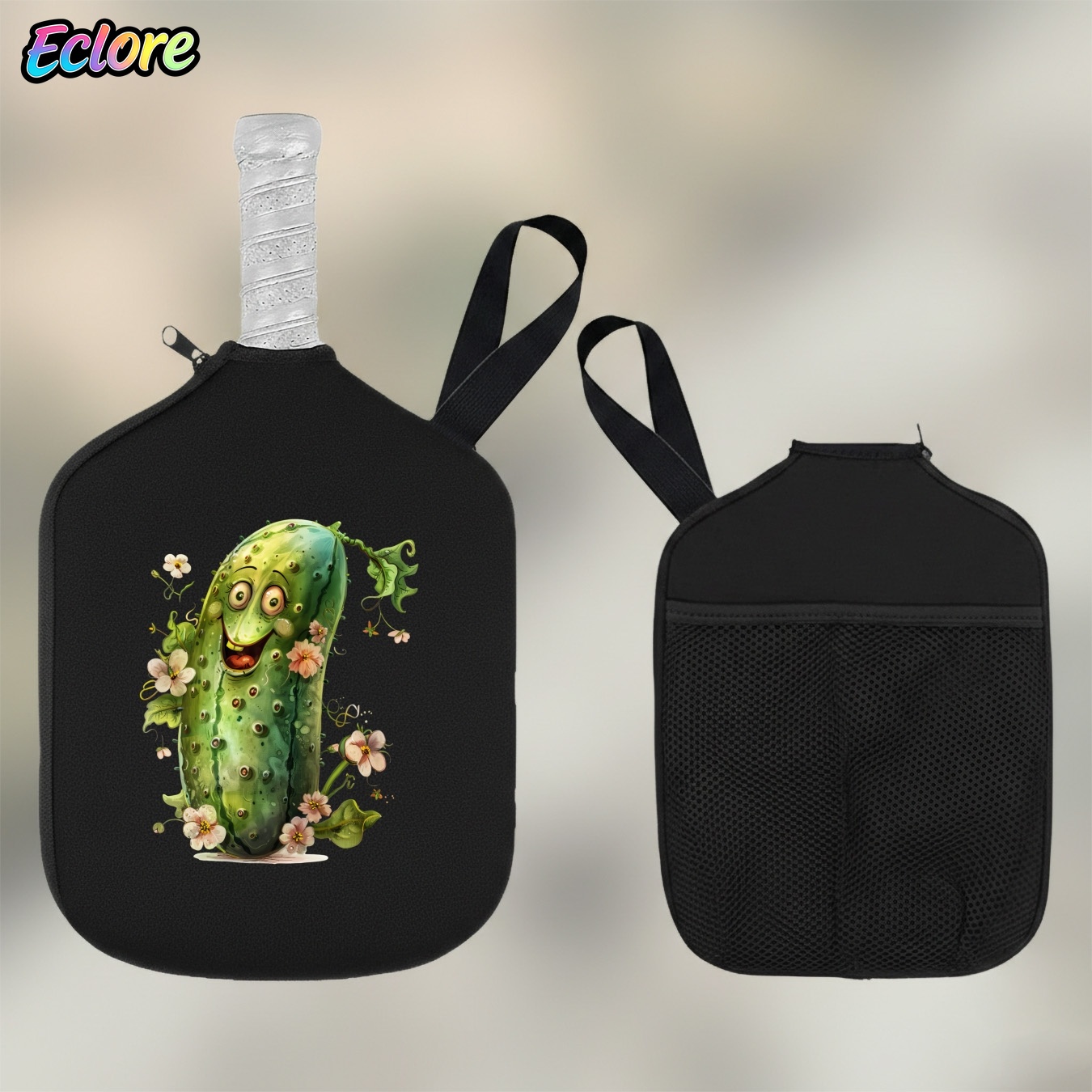 Karikatür Gülümseme Pickleball - Racket Cover Bag incelemesi ve fiyatı