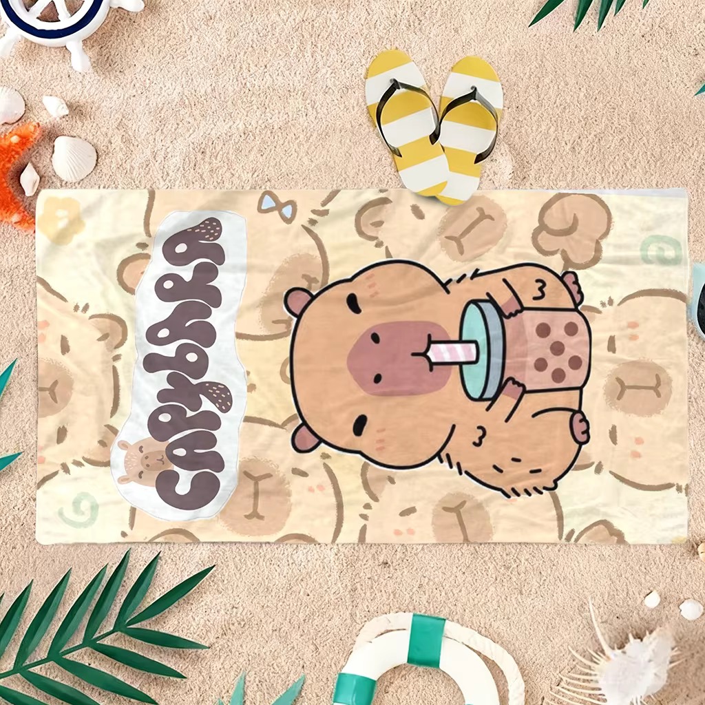 Kapibara Karikatür Plaj Havlus - Towel Small Sport incelemesi ve fiyatı