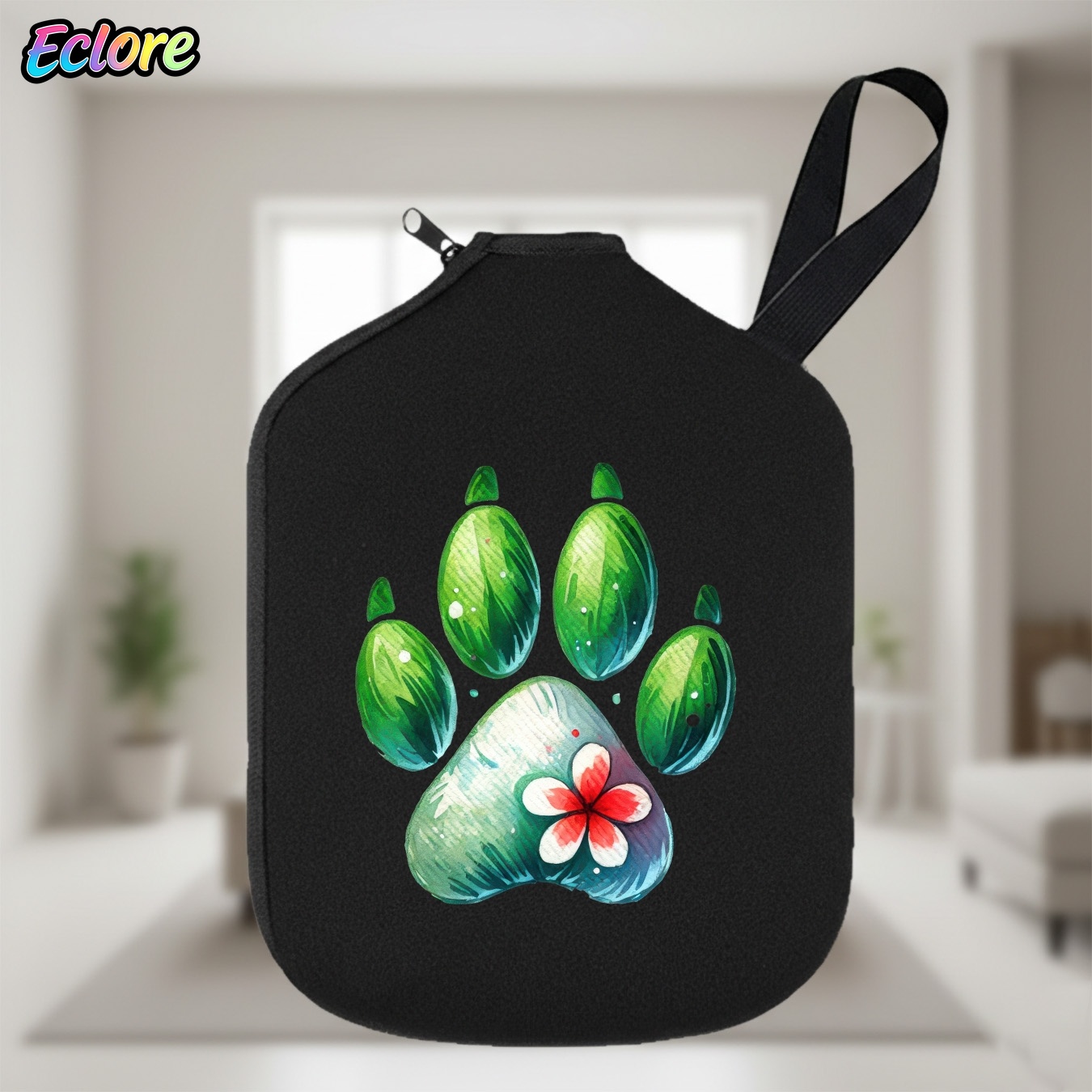 Yeşil Suluboya Pati Baskılı Kü - Racket Cover Bag incelemesi ve fiyatı